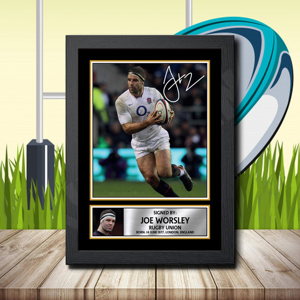 Joe Worsley 2 - Signed Autographed Rugby Star Print