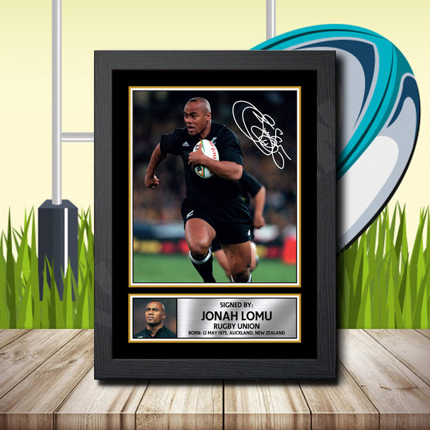 Jonah Lomu 2 - Signed Autographed Rugby Star Print