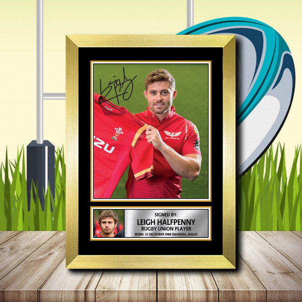 Leigh Halfpenny 2 - Signed Autographed Rugby Star Print