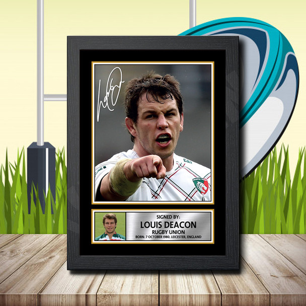 Louis Deacon 2 - Signed Autographed Rugby Star Print