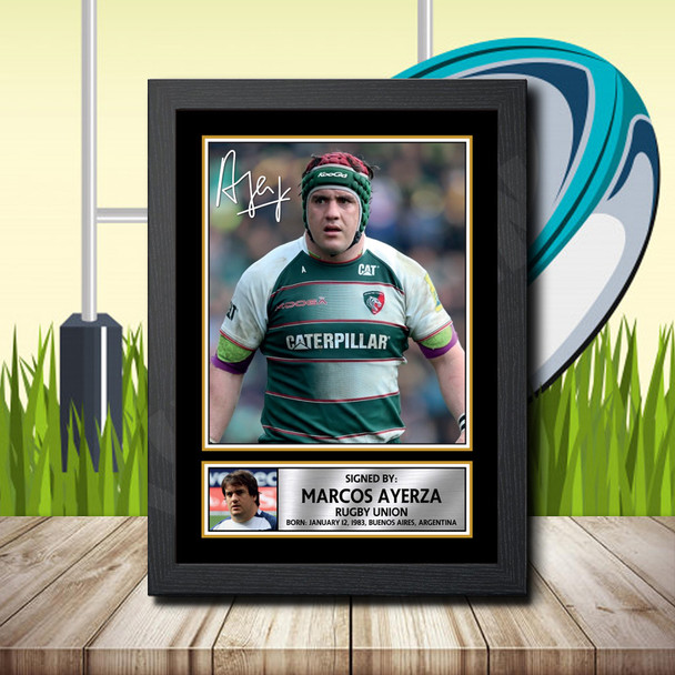 Marcos Ayerza 1 - Signed Autographed Rugby Star Print