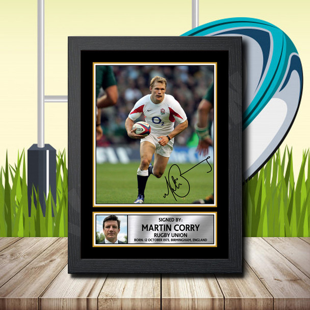 Martin Corry 2 - Signed Autographed Rugby Star Print