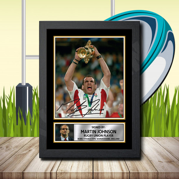 Martin Johnson 1 - Signed Autographed Rugby Star Print