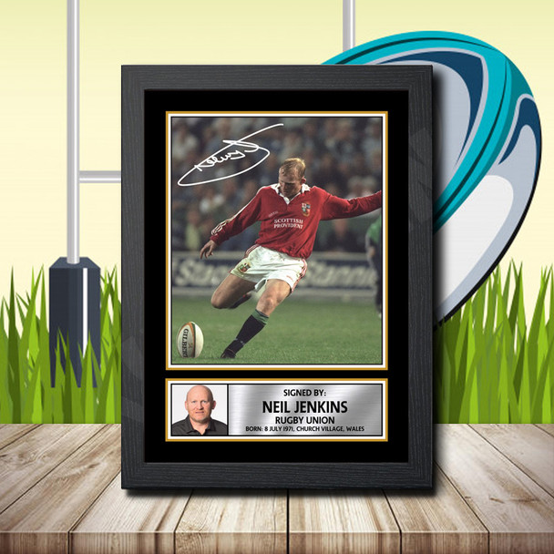 Neil Jenkins 2 - Signed Autographed Rugby Star Print
