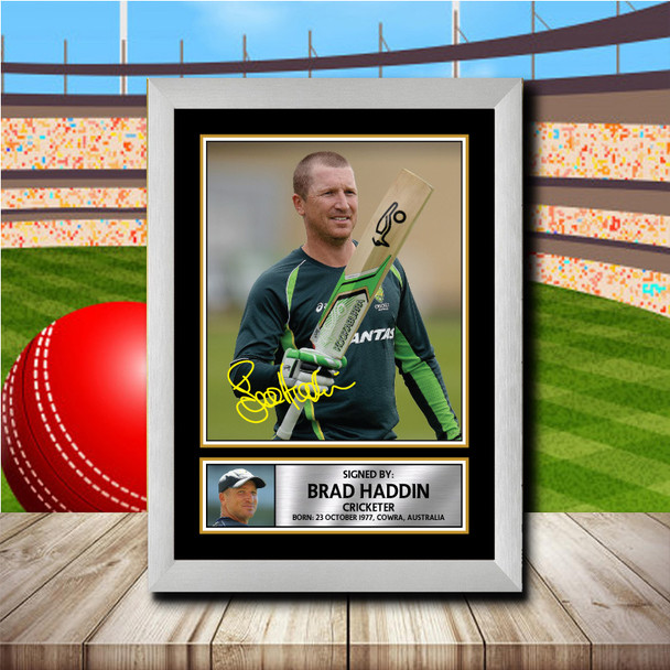 Brad Haddin - Signed Autographed Cricket Star Print