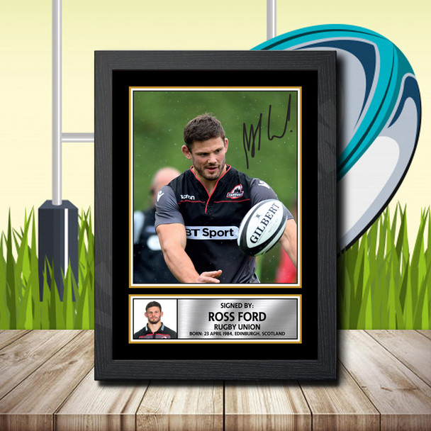 Ross Ford 2 - Signed Autographed Rugby Star Print