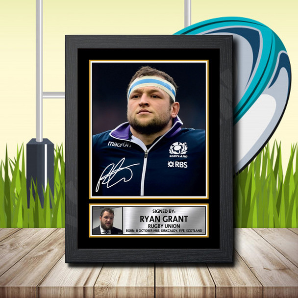 Ryan Grant 1 - Signed Autographed Rugby Star Print