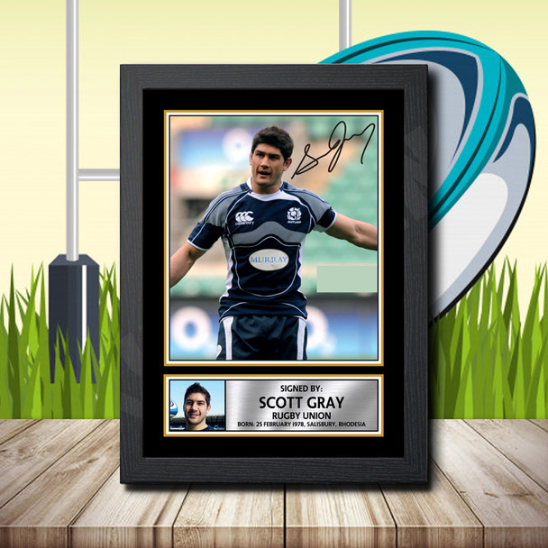 Scott Gray 1 - Signed Autographed Rugby Star Print