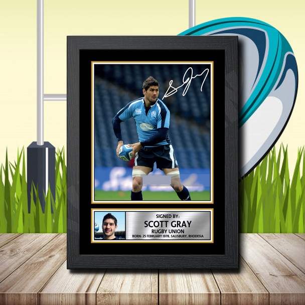 Scott Gray 2 - Signed Autographed Rugby Star Print