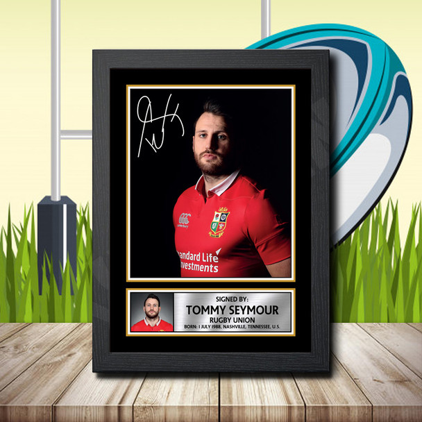 Tommy Seymour 1 - Signed Autographed Rugby Star Print