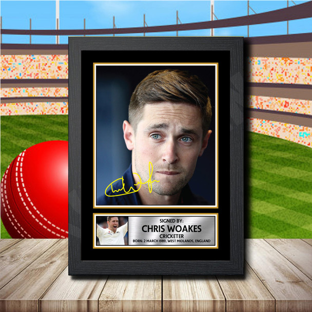 Chris Woakes 2 - Signed Autographed Cricket Star Print