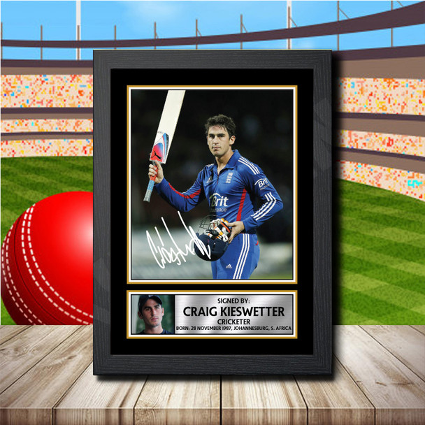 Craig Kieswetter - Signed Autographed Cricket Star Print