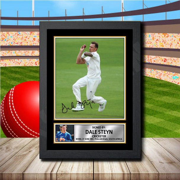 Dale Steyn - Signed Autographed Cricket Star Print