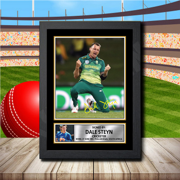 Dale Steyn 2 - Signed Autographed Cricket Star Print