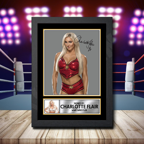 Charlotte Flair 2 - Signed Autographed Wwe Star Print