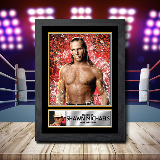 Shawn Michaels 2 - Signed Autographed Wwe Star Print