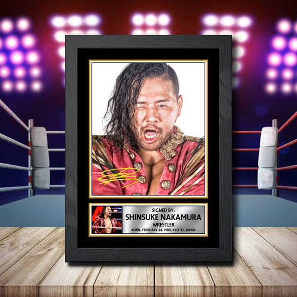 Shinsuke Nakamura - Signed Autographed Wwe Star Print