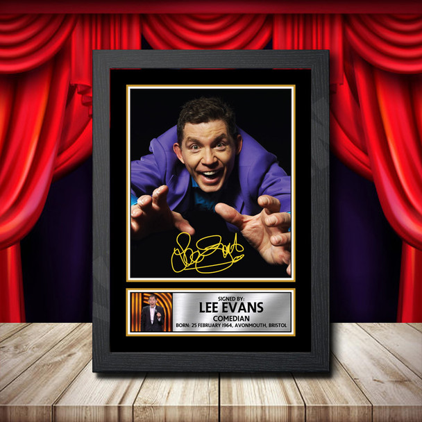 Lee Evans - Signed Autographed Comedy Star Print