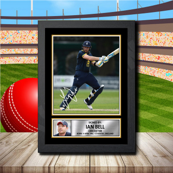 Ian Bell - Signed Autographed Cricket Star Print