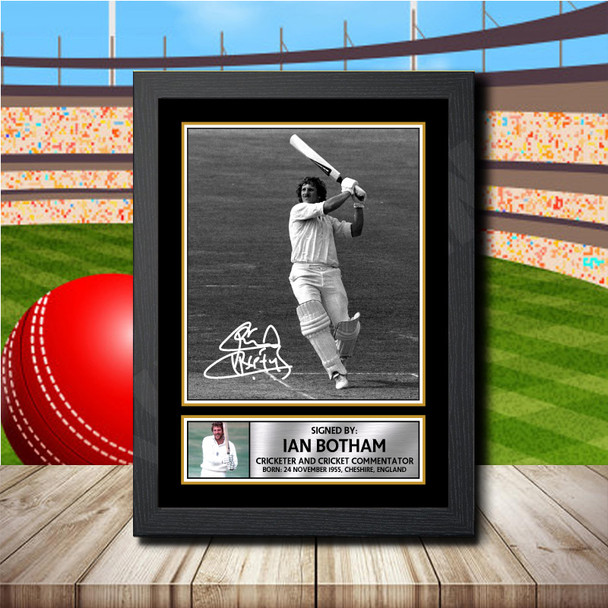 Ian Botham - Signed Autographed Cricket Star Print