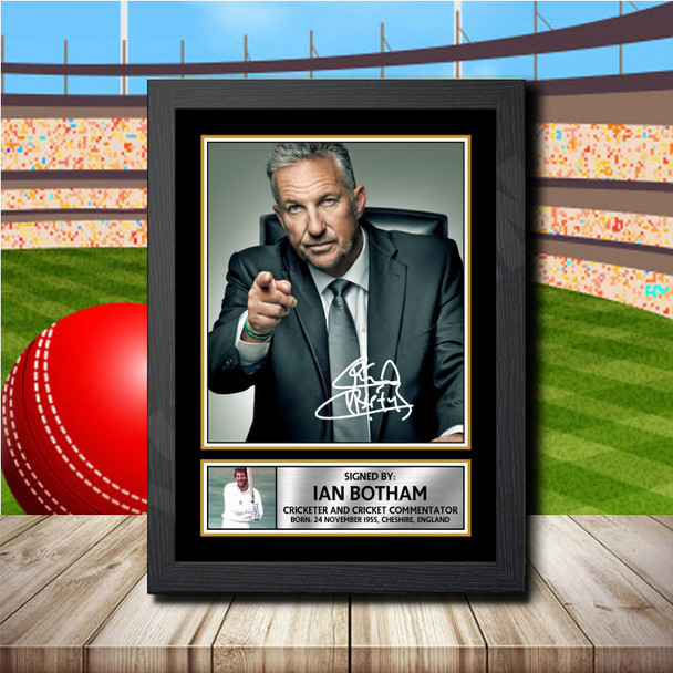 Ian Botham 2 - Signed Autographed Cricket Star Print