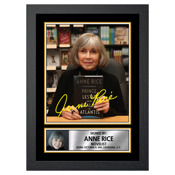 Anne Rice M184 - Authors - Autographed Poster Print Photo Signature GIFT
