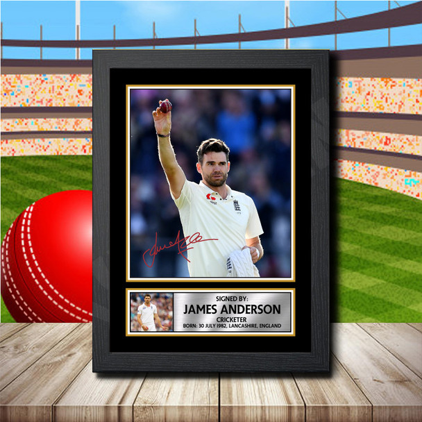 James Anderson - Signed Autographed Cricket Star Print