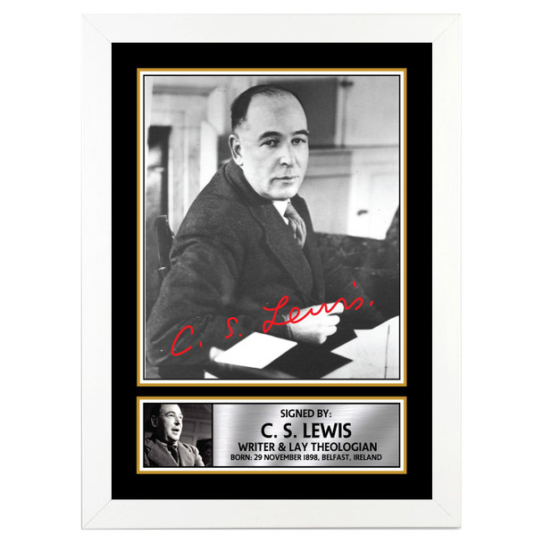 C.S Lewis M195 - Authors - Autographed Poster Print Photo Signature GIFT