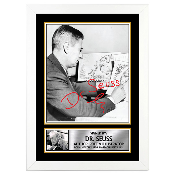 Dr. Seuss M205 - Authors - Autographed Poster Print Photo Signature GIFT
