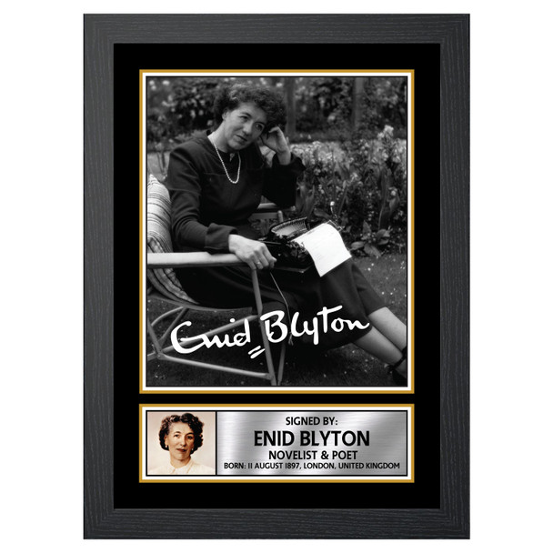 Enid Blyton M206 - Authors - Autographed Poster Print Photo Signature GIFT