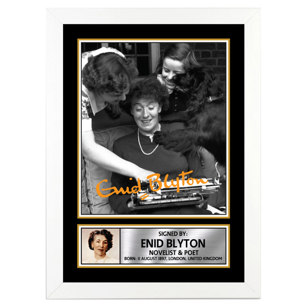 Enid Blyton M207 - Authors - Autographed Poster Print Photo Signature GIFT