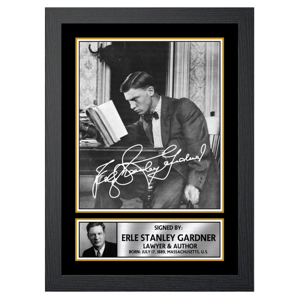 Erle Stanley Gardner M208 - Authors - Autographed Poster Print Photo Signature GIFT