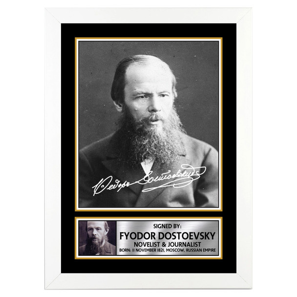 Fyodor Dostoyevsky M211 - Authors - Autographed Poster Print Photo Signature GIFT