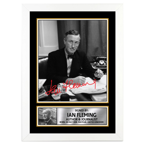 Ian Fleming M219 - Authors - Autographed Poster Print Photo Signature GIFT