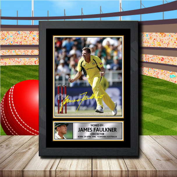 James Faulkner 2 - Signed Autographed Cricket Star Print