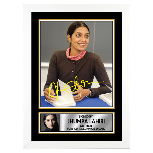 Jhumpa Lahiri M229 - Authors - Autographed Poster Print Photo Signature GIFT