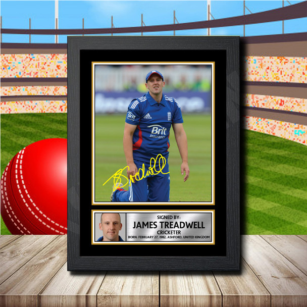 James Treadwell - Signed Autographed Cricket Star Print