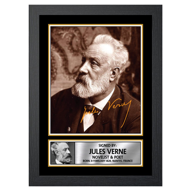 Jules Verne M236 - Authors - Autographed Poster Print Photo Signature GIFT