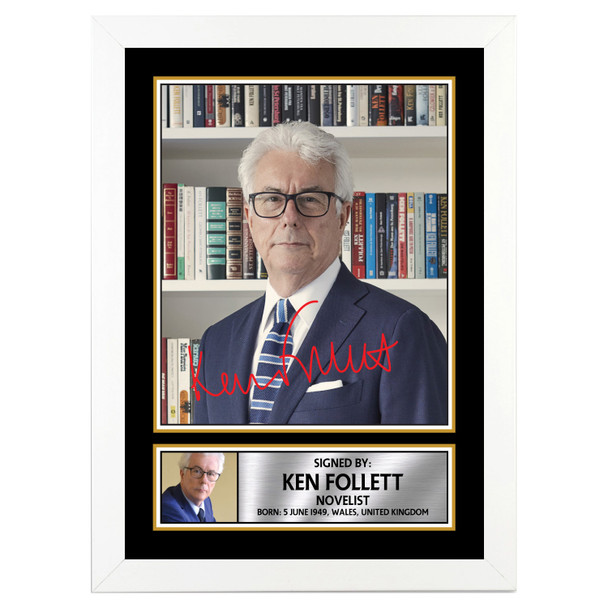 Ken Follett M237 - Authors - Autographed Poster Print Photo Signature GIFT