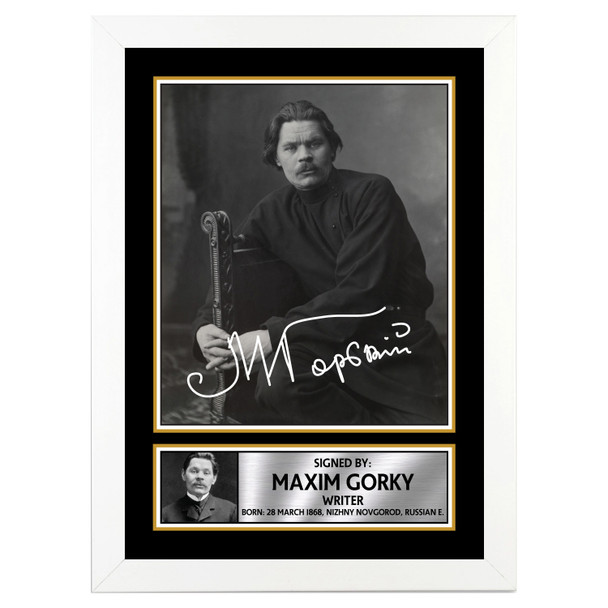 Maxim Gorky M247 - Authors - Autographed Poster Print Photo Signature GIFT