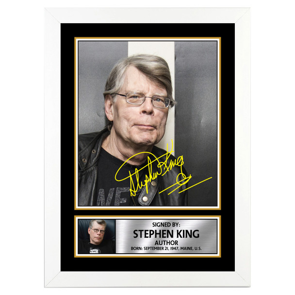 Stephen King M275 - Authors - Autographed Poster Print Photo Signature GIFT