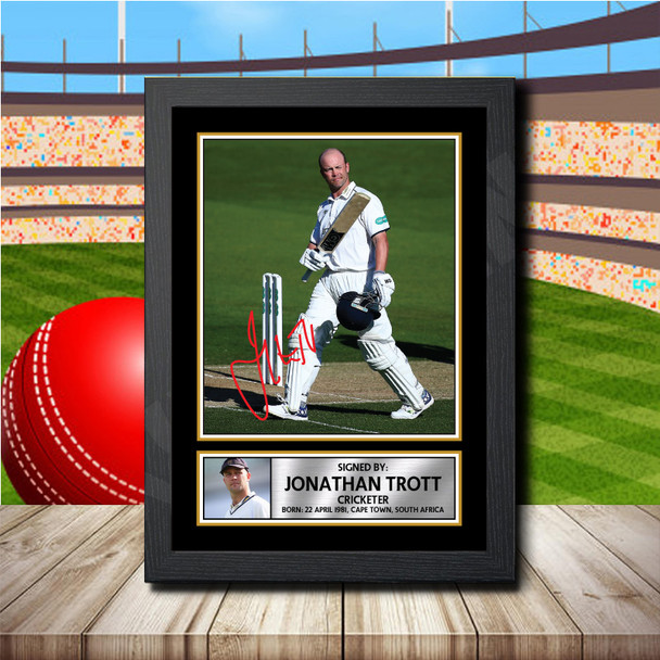 Jonathan Trott 2 - Signed Autographed Cricket Star Print