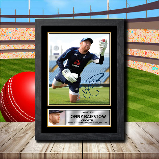 Jonny Bairstow - Signed Autographed Cricket Star Print