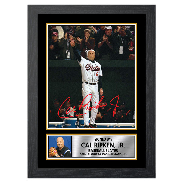 Cal Ripken, Jr. - Baseball Player - Autographed Poster Print Photo Signature GIFT