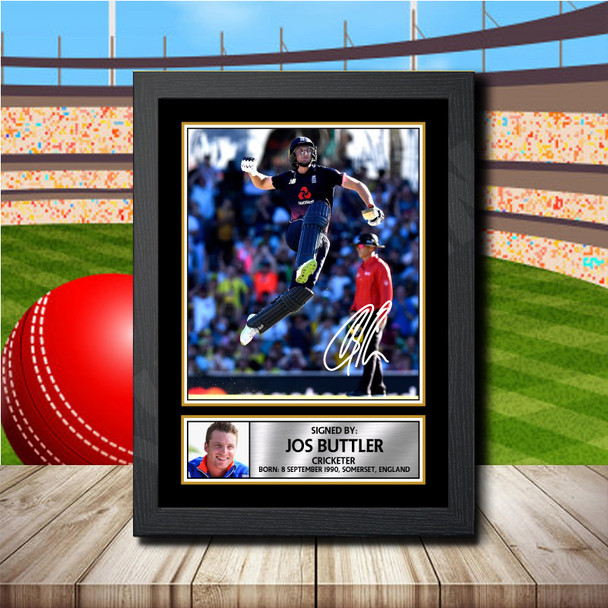 Jos Buttler 2 - Signed Autographed Cricket Star Print