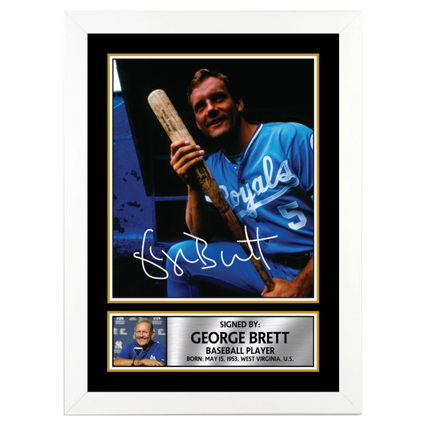 George Brett - Baseball Player - Autographed Poster Print Photo Signature GIFT