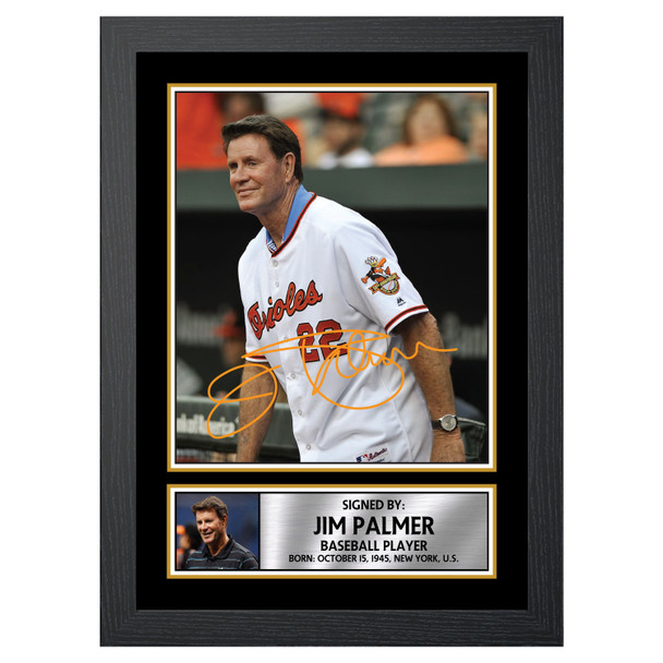 Jim Palmer 2 - Baseball Player - Autographed Poster Print Photo Signature GIFT