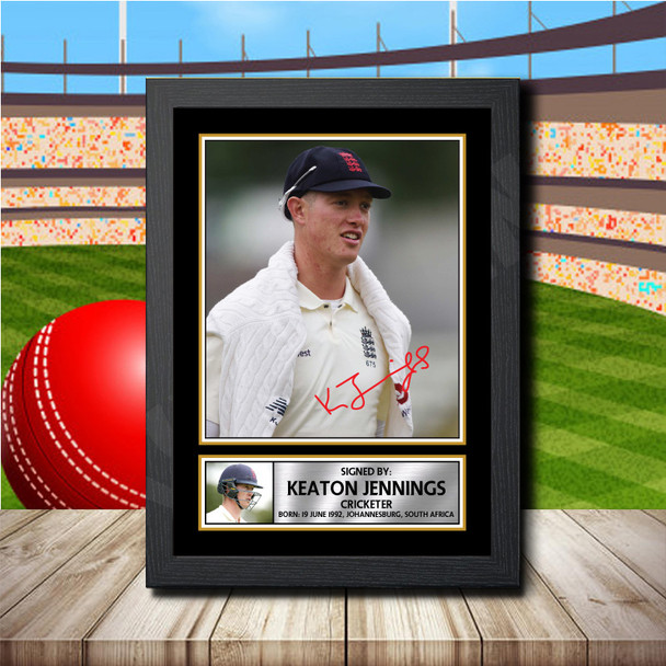 Keaton Jennings 2 - Signed Autographed Cricket Star Print