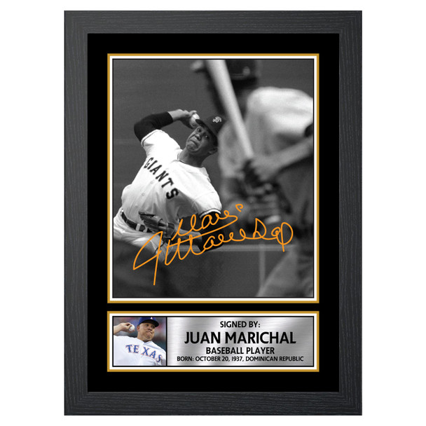 Juan Marichal 2 - Baseball Player - Autographed Poster Print Photo Signature GIFT