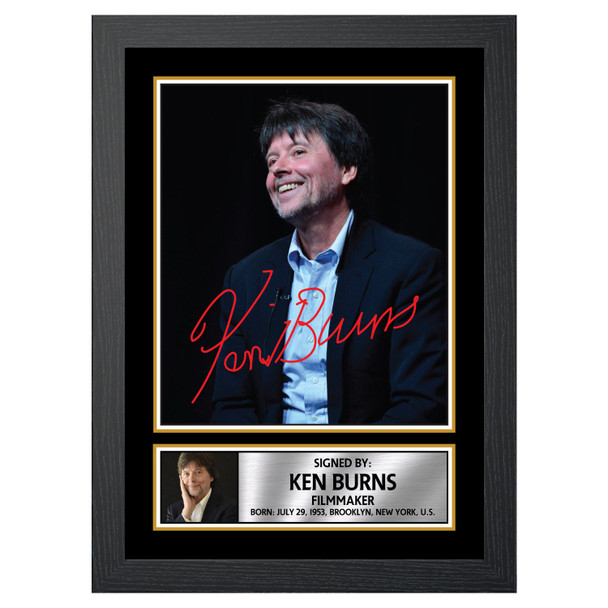 Ken Burns - Baseball Player - Autographed Poster Print Photo Signature GIFT